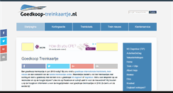 Desktop Screenshot of goedkoop-treinkaartje.nl